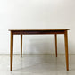 USビンテージ US Vintage ウォールナット材 エクステンション ダイニングテーブル W112.5-224.5cm 伸長式 北欧スタイル ●