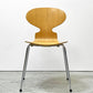 フリッツハンセン Fritz Hansen アントチェア 4本脚 ナチュラルビーチ ラッカー アルネ・ヤコブセン 北欧家具 H ●
