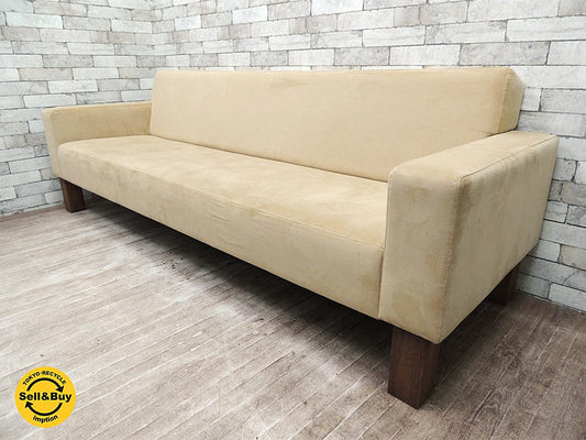 トラックファニチャー TRUCK FURNITURE スクエア ソファ SQUARE SOFA 4シーター W221cm 希少廃番モデル ●