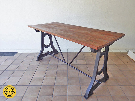 ジャーナルスタンダードファニチャー journal standard Furniture ブルージュ ファクトリーテーブル BRUGES FACTORY TABLE 廃盤 定価109,080円 ◇