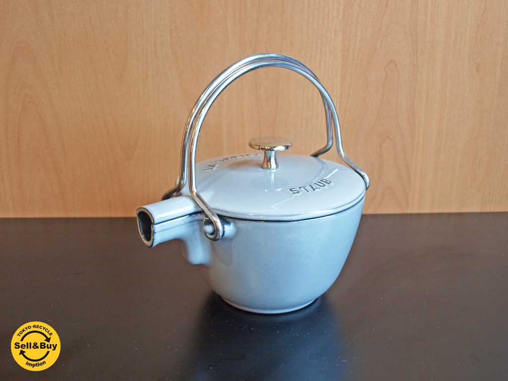 ストウブ STAUB ラウンド ティーポット スープポット フランス La thelere ★