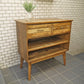古材 アンティーク調 キャビネット サイドボード 2杯引き出し 什器■