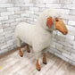 ハンス・ピータークラフト Hanns-peter krafft ビンテージスツールビッグオブジェ 羊 SHEEP 1978 シープスキン レザー パイン材 ドイツ製 ●