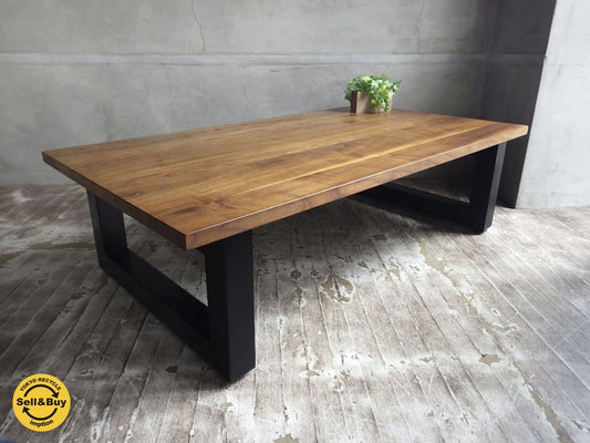 マスターウォール MASTERWAL ワイルドウッド リビングテーブル WILDWOOD LIVING TABLE ウォールナット 無垢材 定価162,000円♪