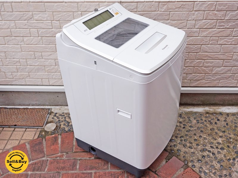 パナソニック Panasonic Jコンセプト 全自動洗濯機 エコナビ搭載 8kg 2016年製 NA-JFA802S ●