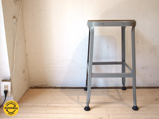 リオン LYON ファクトリースツール Factory Stool プレスウッドシート Lサイズ A グレイ P.F.S取扱 Dove gray ★