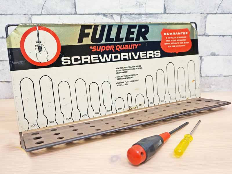 フラー FULLER ドライバーラック 工具入れ 壁掛け USビンテージ ●