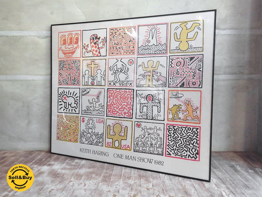 キース・ヘリング Keith Haring ワンマンショー One Man Show ポスター ♪
