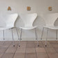 フリッツハンセン Fritz Hansen セブンチェア Seven Chair アルネヤコブセン Arne Jacobsen ホワイトラッカー (定価:￥72,360-/'05.ver) A ◇