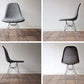 ハーマンミラー Herman Miller 55～70’s ビンテージ 2nd サイドシェルチェア VTG エッフェルベース DSR C&R.イームズ マハラム社 A.ジラルド生地 & 黒シェル ◇