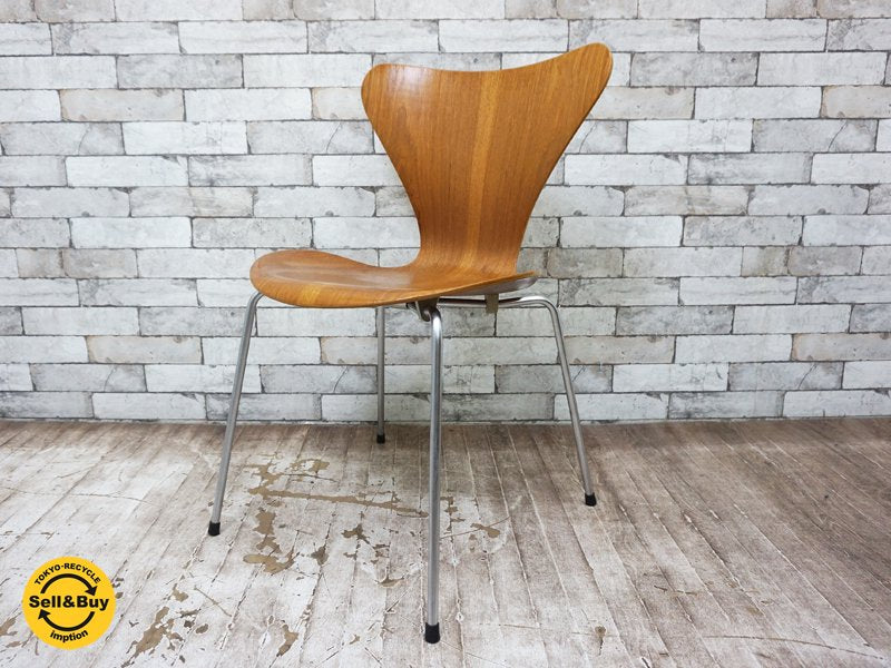 フリッツハンセン Fritz Hansen セブンチェア チーク材 アルネ・ヤコブセン Arne Jacobsen 60'sヴィンテージ 初期 ●