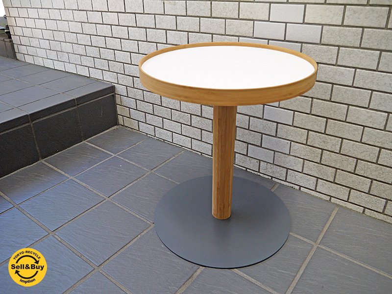 テオリ TEORI ワンサイドテーブル ONE SIDE TABLE トレイ サイドテーブル 美品 ホワイト ■