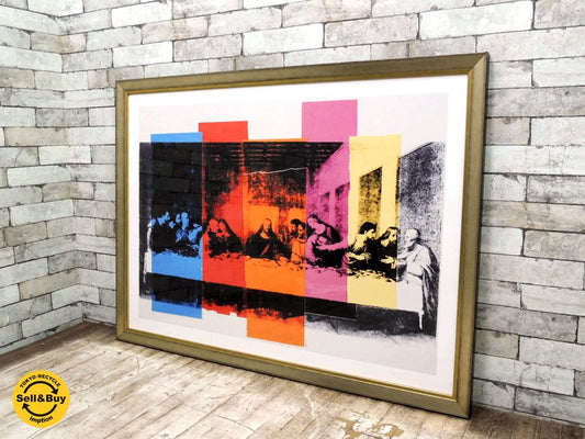 アンディ・ウォーホル Andy Warhol 最後の晩餐 カモフラージュ Detail of the Last Supper アートポスター 額装 AllPosters ●