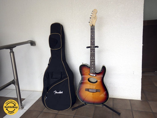 フェンダー Fender エレクトリックアコースティックギター Telecoustic Guitar デラックス サンバースト DLX SB ソフトケース・各アクセサリー付き エレアコ アコギ ◇