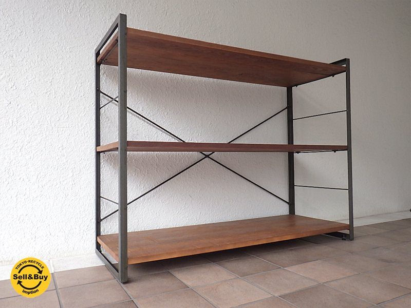 アデペシュ a.depeche アイアンシェルフ Iron shelf 1200S 現行品 インダストリアル USビンテージ ブルックリンスタイル オープンシェルフ 飾り棚 ◇