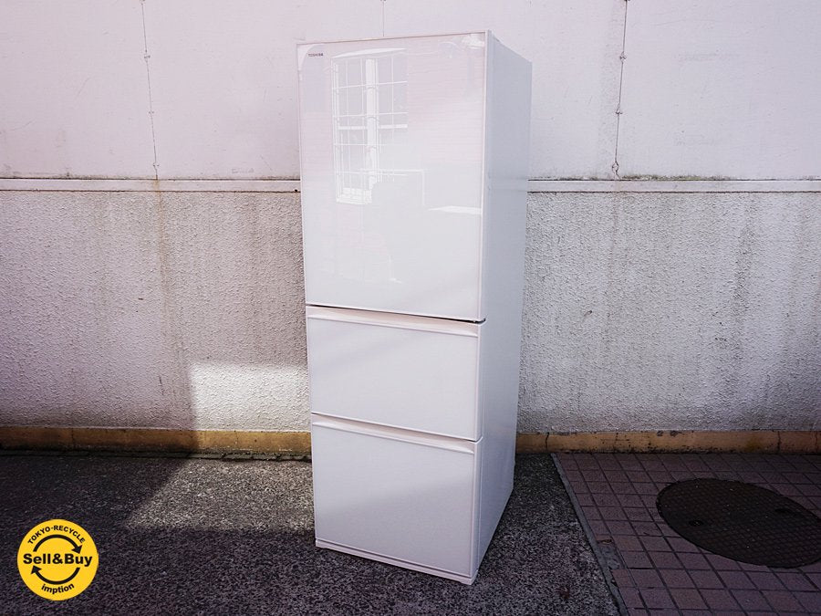 東芝 TOSHIBA 363L 冷凍冷蔵庫 2016年製 GR-H38SXV ●
