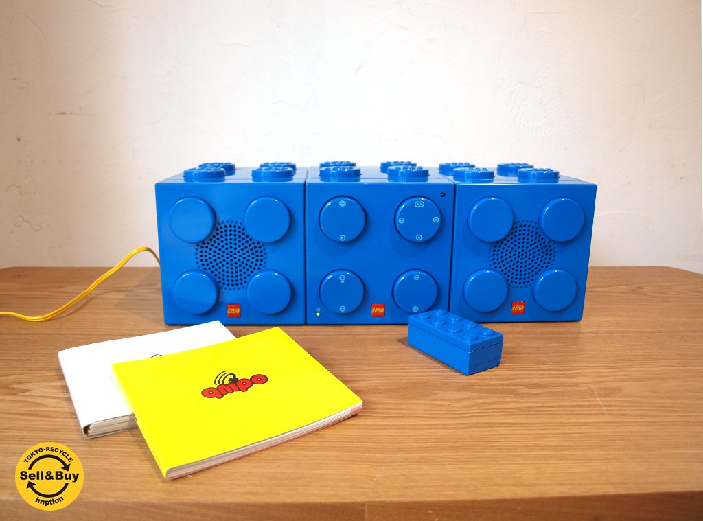 レゴ キュムポ LEGO qmpo 廃盤 CDコンポ レゴブロック CDプレーヤー＆スピーカー 未使用 取説 専用箱付  ★