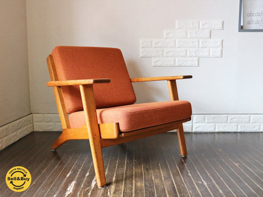 ゲタマ GETAMA GE290 ハンス・J・ウェグナー Hans J. Wegner オーク材 イージーチェア 一人掛け ソファ 北欧 ヴィンテージ ◎