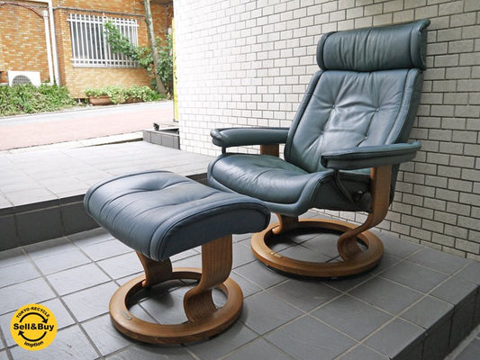 エコーネス EKORNES プリンス コンチェル ストレスレスチェア オットマン付き パーソナル リクライニングチェア Stressless 北欧 ノルウェー■