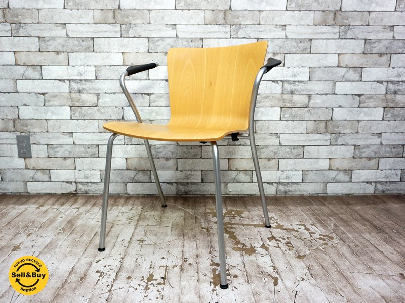 フリッツハンセン Fritz Hansen ヴィコデュオチェア VICODUO chair スタッキングチェア ビーチ材 ヴィコ・マジストレッティ Vico Magistretti デンマーク D ●