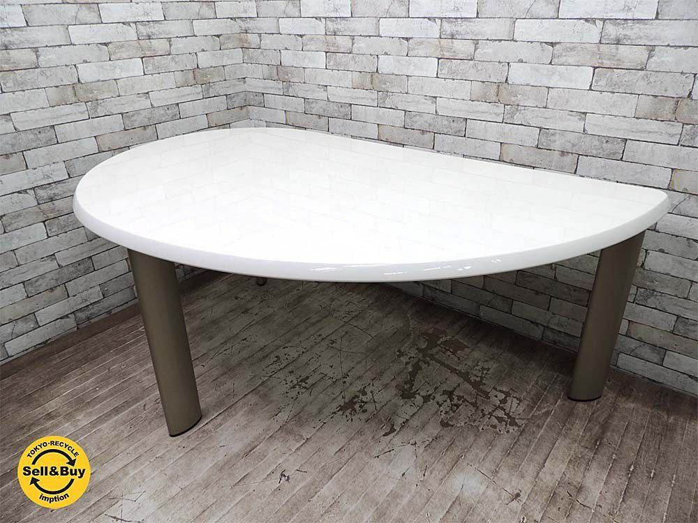 ビクター Victor バルバーニ valvanne リーフテーブル ダイニングテーブル Around the Big Table W175cm スノーホワイト 美品 ●