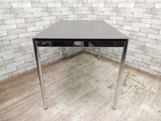 USMモジュラーファニチャー USMハラー テーブル USM Haller Table ダークウォームグレーラミネート天板 定価￥109,581- ダイニングテーブル オフィス デスク MoMA ◇