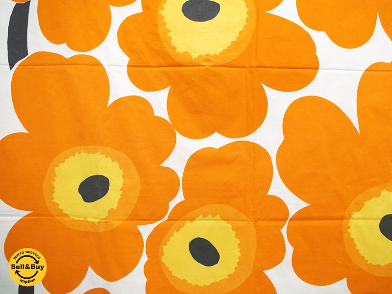 マリメッコ marimekko ウニッコ UNIKKO 136×208 ビンテージ ファブリック 生地 マイヤ・イソラ Maija Isola●