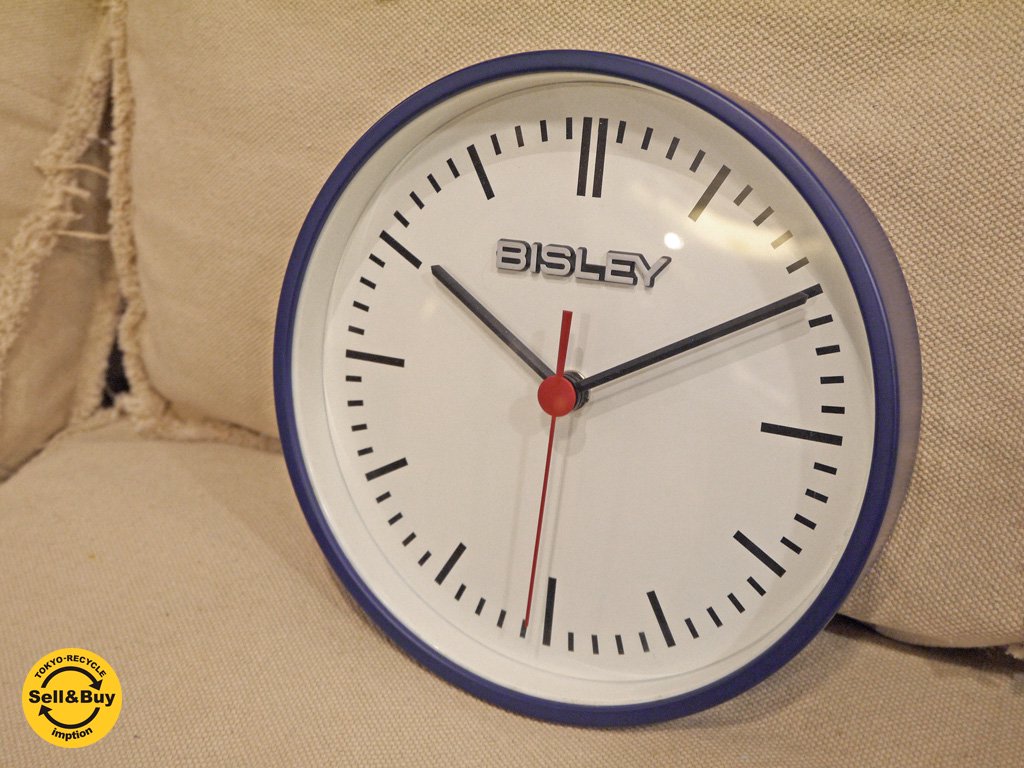 ビスレー BISLEY 掛け時計 ウォールクロック BISLEY CLOCK ブルー 20cm径 ■