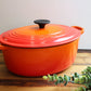 ルクルーゼ LE CREUSET ココット オーバル 28cm オレンジ 両手鍋 ◎