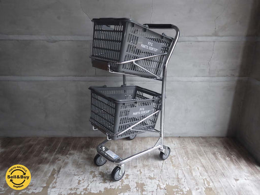 パシフィックファニチャーサービス PACIFIC FURNITURE SERVICE バスケットカート BASKET CART バスケット2個付き ♪