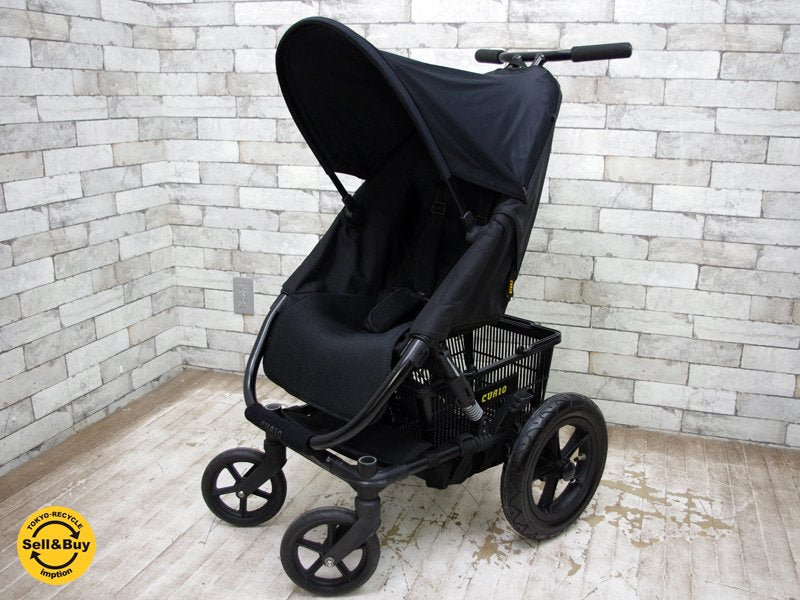 キュリオ Curio Stroller A ブラック ベビーカー 別売りオプション付属 ●