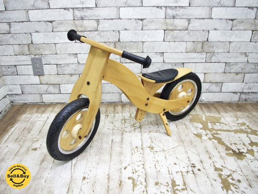 ホップル HOPPL ウッディバイク WOODY BIKE 木製 二輪車 乗用玩具 ●