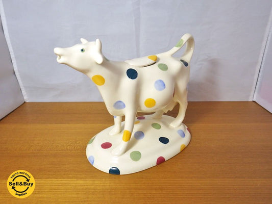 エマ・ブリッジウォーター Emma Bridgewater ポルカドット 牛のクリーマー Cow Creamer 希少 ♪