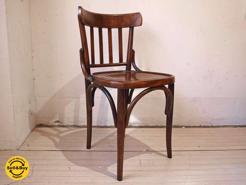 チェコ czech ベントウッドチェア bentwood 曲木 アンティーク カフェチェア ★