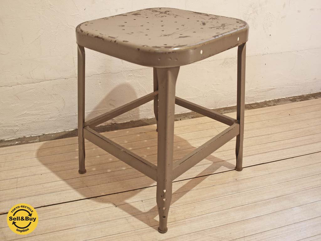 リオン LYON ファクトリースツール FACTORY STOOL グレー Sサイズ P.F.S取扱 ★