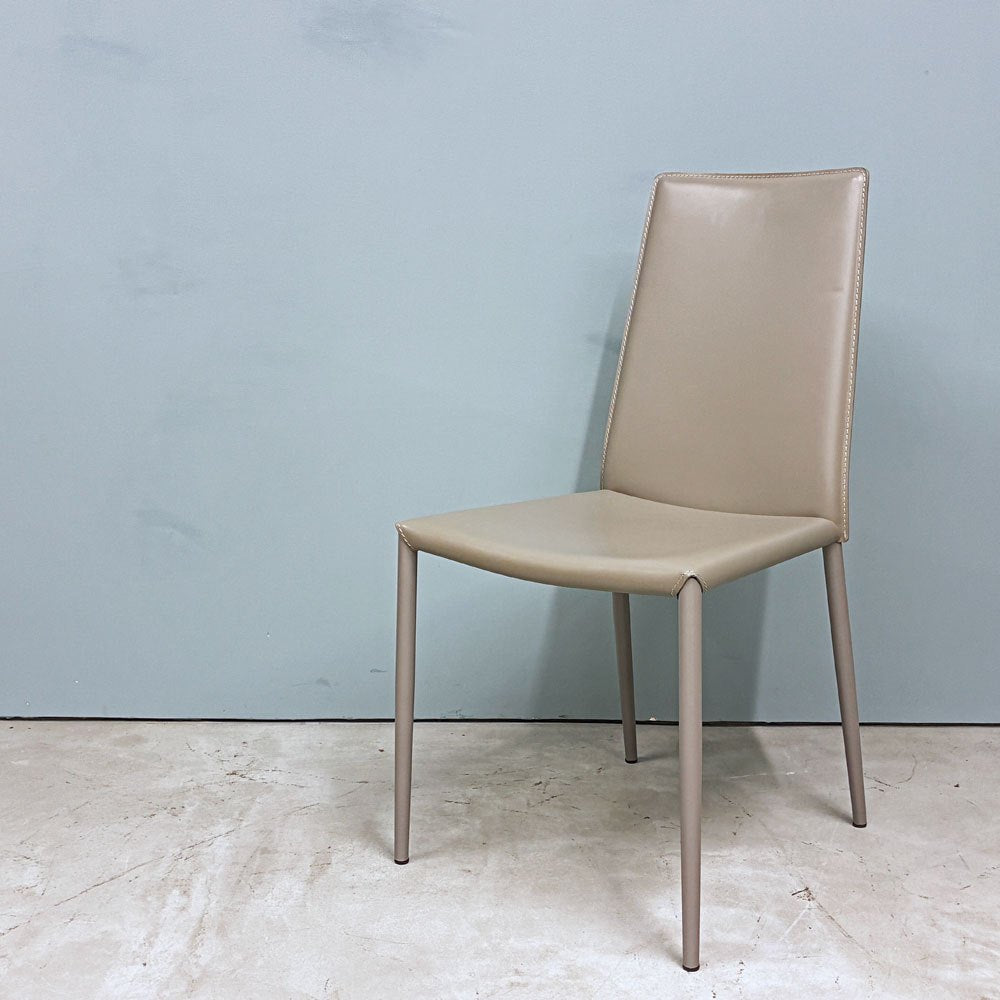 カリガリス Calligaris ボヘム BOHEME ダイニングチェア トープ 再生レザー ミニマル モダン イタリア A ◎