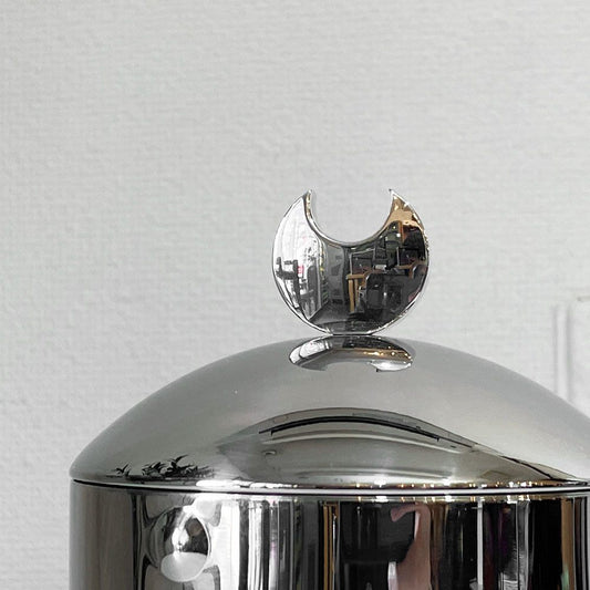 アレッシィ ALESSI カリスト Kalisto 1 キッチンボックス CB01 ボタン ジャー ステンレス H21cm イタリア ◎