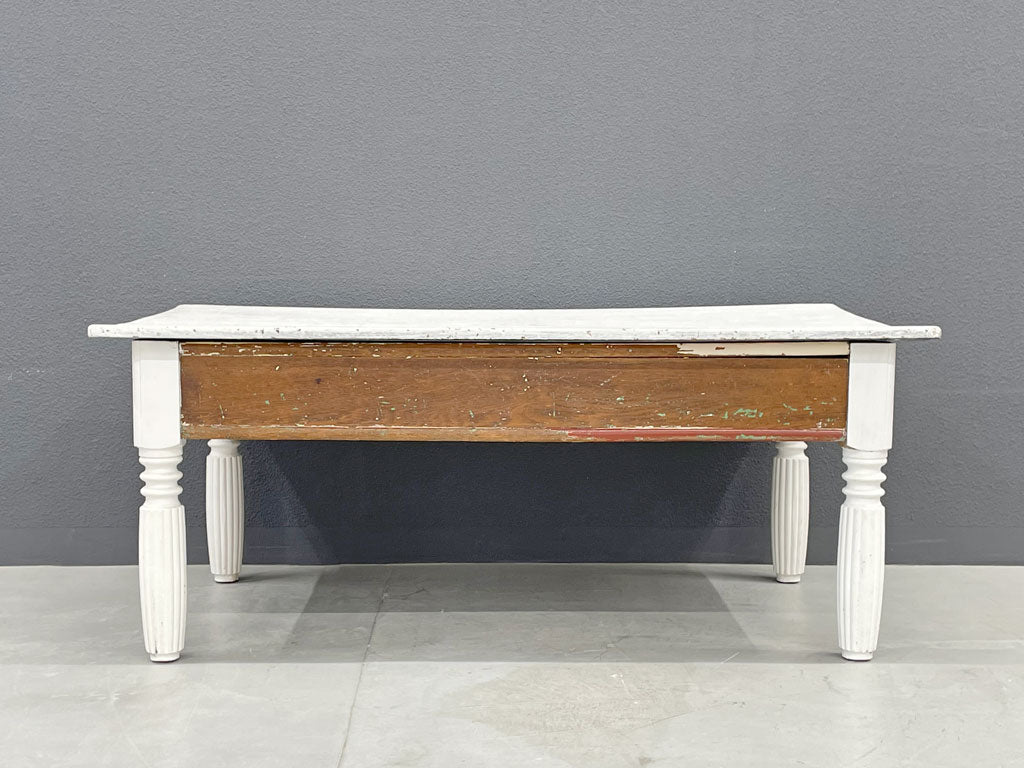 フランスビンテージ シャビーシック ペインテッド センターテーブル French vintage centertable shabby chic  〓