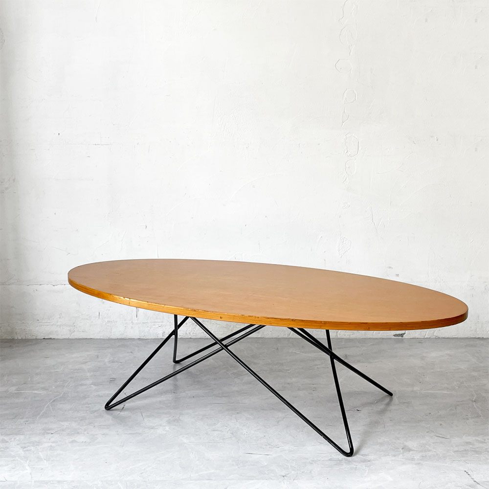 イデー IDEE O.R.T.F table アイアンレッグ + Variation Table オーバル型天板  ローテーブル コーヒーテーブル ★
