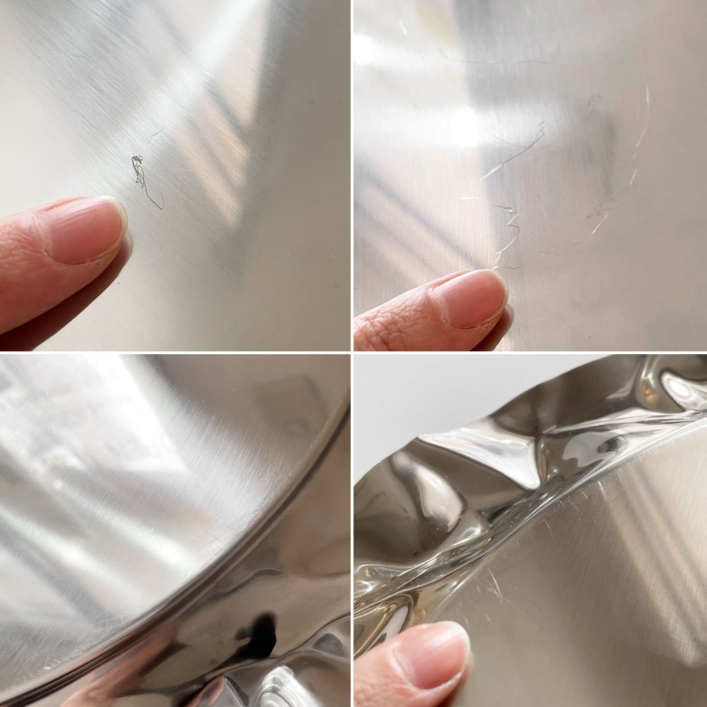 アレッシィ ALESSI フォワ Foix ラウンドトレイ Φ44cm ステンレス製 リュイス・クロテート Lluis Clotet イタリア 参考価格￥22,535- ◎