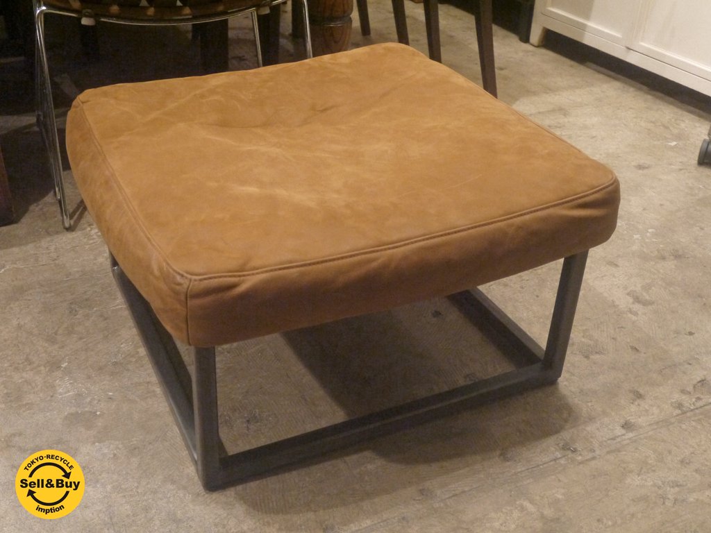 アクメ ファニチャー ACME Furniture アービン オットマン IRVIN OTTOMAN レザー × アイアン ■