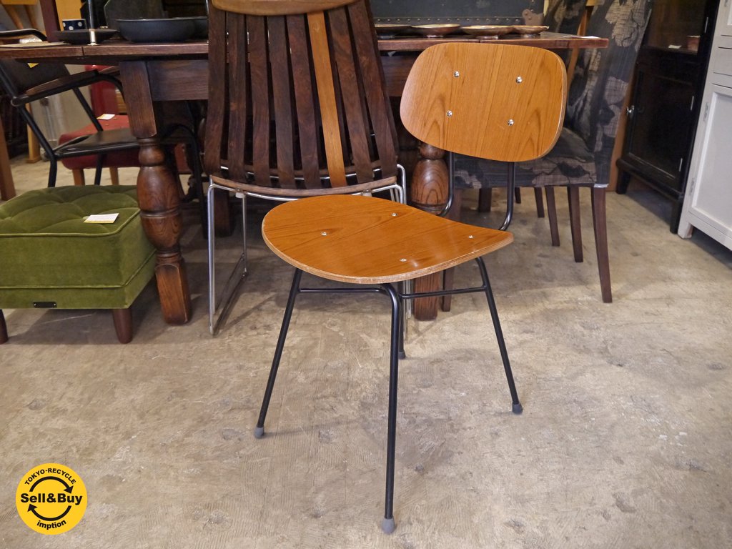 グラフ graf プランクトンチェア Plankton chair チーク材 アイアン ダイニングチェア ■