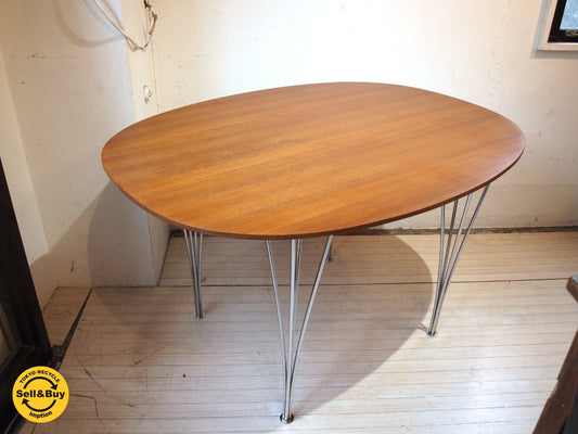 フリッツハンセン Fritz Hansen ビンテージ スーパー楕円 Bテーブル vintage B Table ピート ハイン ブルーノマットソン ★