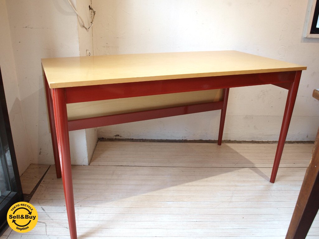 SCANDINAVIAN MODERN 取扱 スウェーデン製 デスク オフィステーブル W125cm バーチ材 北欧家具 スカンジナビアンモダン ★