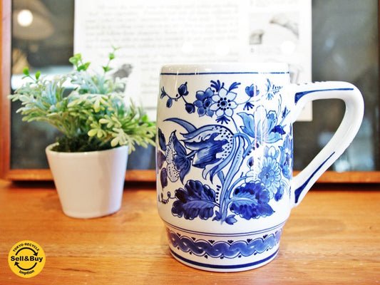 ロイヤルデルフト ROYAL DELFT ロイヤルブルー マグカップ キリン ビアマグコレクション 1988年 ●