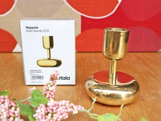 イッタラ iittala ナップラ Nappula キャンドルスタンド 真鍮 ゴールド 廃番 ◎