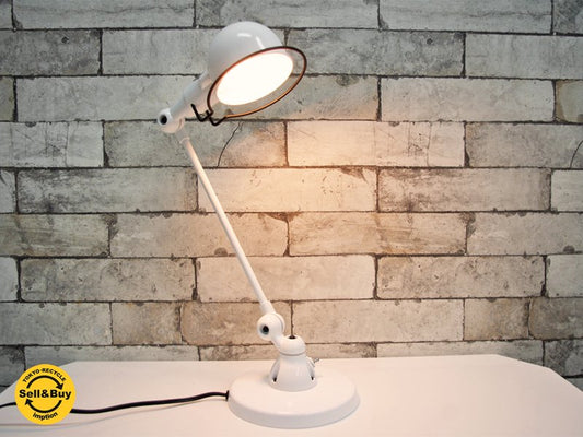 ジェルデ Jielde シグナル デスクランプ SIGNAL DESK LAMP JD303 ホワイト フランス 美品 ●