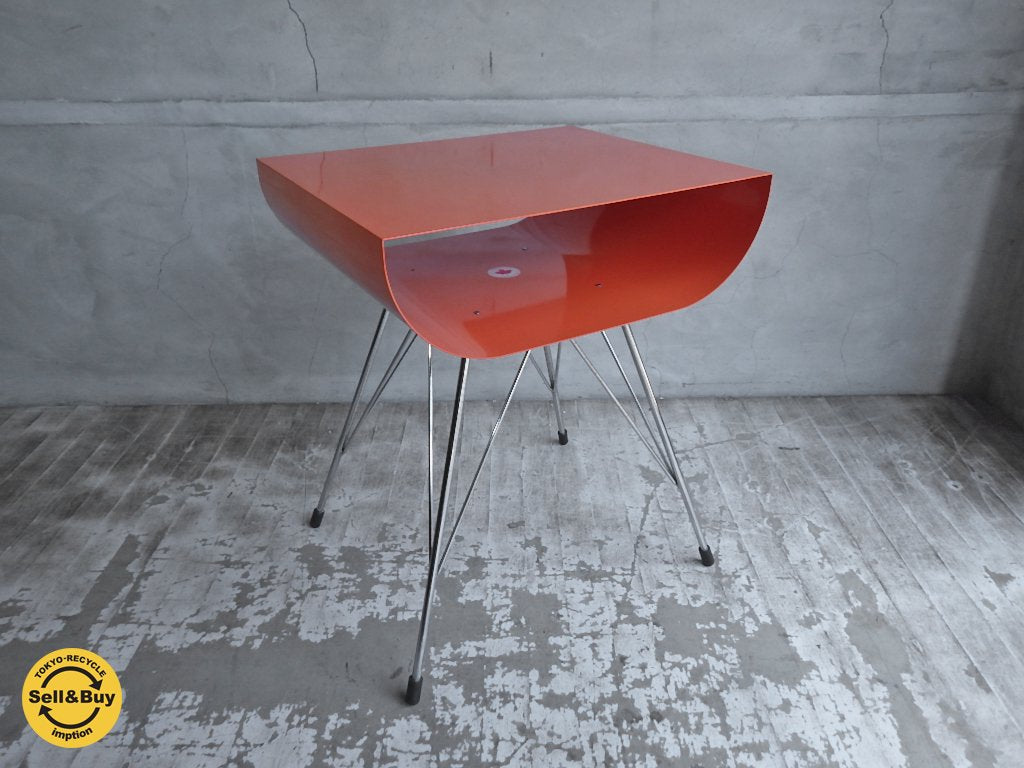 PURE DESIGN STAR69 スペースエイジデザイン サイドテーブル スチール オレンジ カナダ製 ♪