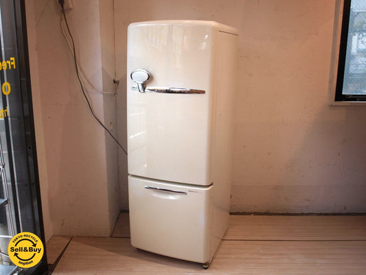 ノスタルジックデザイン ウィル フリッジ ミニ WiLL FRIDGE mini 162リットル レトロデザイン 冷蔵庫 2004年製 ★