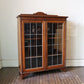 ロイズアンティークス Lloyd's Antiques 英国 アンティーク ブックケース イギリス ガラス キャビネット 本棚 オーク材 1930's ヴィンテージ ◎